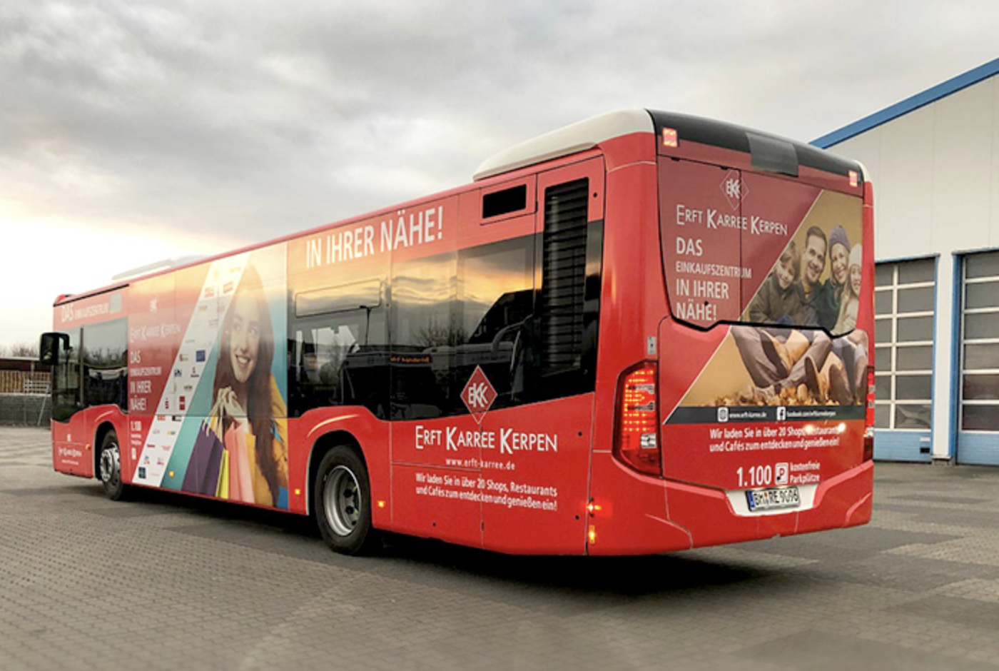 Erft Karree Kerpen Buswerbung